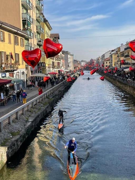 Apartament Navigli, 90 Square Meters, Free Parking Ripa Ticinese Mediolan Zewnętrze zdjęcie